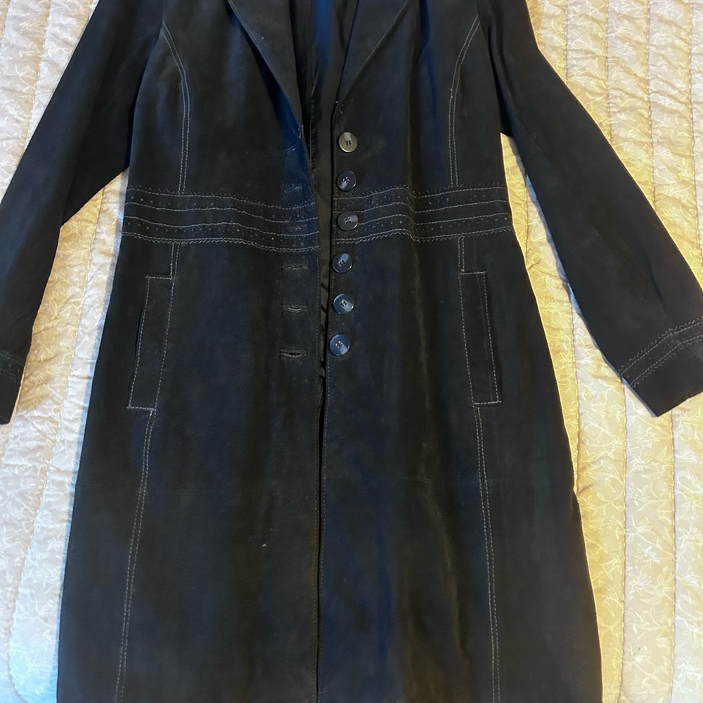 Vintage navy blue long coat